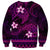 FSM Chuuk State Sweatshirt Tribal Pattern Pink Version LT01 - Polynesian Pride