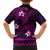 FSM Kosrae State Family Matching Puletasi and Hawaiian Shirt Tribal Pattern Pink Version LT01 - Polynesian Pride