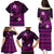 FSM Kosrae State Family Matching Puletasi and Hawaiian Shirt Tribal Pattern Pink Version LT01 - Polynesian Pride