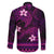 FSM Kosrae State Family Matching Puletasi and Hawaiian Shirt Tribal Pattern Pink Version LT01 - Polynesian Pride