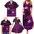 FSM Kosrae State Family Matching Summer Maxi Dress and Hawaiian Shirt Tribal Pattern Pink Version LT01 - Polynesian Pride
