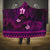 FSM Kosrae State Hooded Blanket Tribal Pattern Pink Version LT01 One Size Pink - Polynesian Pride