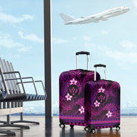 FSM Kosrae State Luggage Cover Tribal Pattern Pink Version LT01 - Polynesian Pride