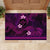 FSM Kosrae State Rubber Doormat Tribal Pattern Pink Version LT01 - Polynesian Pride