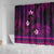 FSM Kosrae State Shower Curtain Tribal Pattern Pink Version LT01 - Polynesian Pride
