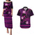 FSM Pohnpei State Couples Matching Puletasi and Hawaiian Shirt Tribal Pattern Pink Version LT01 Pink - Polynesian Pride