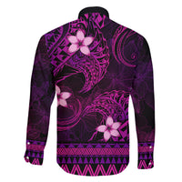 FSM Pohnpei State Family Matching Summer Maxi Dress and Hawaiian Shirt Tribal Pattern Pink Version LT01 - Polynesian Pride