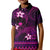 FSM Pohnpei State Kid Polo Shirt Tribal Pattern Pink Version LT01 Kid Pink - Polynesian Pride