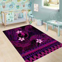 FSM Yap State Area Rug Tribal Pattern Pink Version LT01 - Polynesian Pride