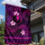 FSM Yap State Garden Flag Tribal Pattern Pink Version LT01 - Polynesian Pride