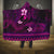 FSM Yap State Hooded Blanket Tribal Pattern Pink Version LT01 One Size Pink - Polynesian Pride