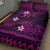FSM Yap State Quilt Bed Set Tribal Pattern Pink Version LT01 - Polynesian Pride