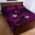 FSM Yap State Quilt Bed Set Tribal Pattern Pink Version LT01 - Polynesian Pride