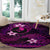 FSM Yap State Round Carpet Tribal Pattern Pink Version LT01 - Polynesian Pride