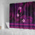 FSM Yap State Shower Curtain Tribal Pattern Pink Version LT01 - Polynesian Pride
