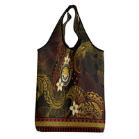 FSM Culture Day Grocery Bag Tribal Pattern Gold Version LT01 - Polynesian Pride