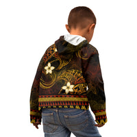 FSM Culture Day Kid Hoodie Tribal Pattern Gold Version LT01 - Polynesian Pride