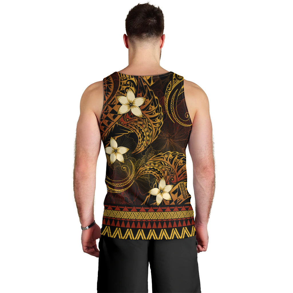 FSM Culture Day Men Tank Top Tribal Pattern Gold Version LT01 - Polynesian Pride