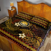 FSM Culture Day Quilt Bed Set Tribal Pattern Gold Version LT01 - Polynesian Pride