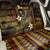 FSM Chuuk State Back Car Seat Cover Tribal Pattern Gold Version LT01 - Polynesian Pride