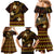 FSM Chuuk State Family Matching Mermaid Dress and Hawaiian Shirt Tribal Pattern Gold Version LT01 - Polynesian Pride