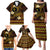 FSM Chuuk State Family Matching Puletasi and Hawaiian Shirt Tribal Pattern Gold Version LT01 - Polynesian Pride