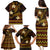 FSM Chuuk State Family Matching Puletasi and Hawaiian Shirt Tribal Pattern Gold Version LT01 - Polynesian Pride