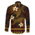 FSM Chuuk State Family Matching Puletasi and Hawaiian Shirt Tribal Pattern Gold Version LT01 - Polynesian Pride