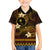 FSM Chuuk State Family Matching Short Sleeve Bodycon Dress and Hawaiian Shirt Tribal Pattern Gold Version LT01 Son's Shirt Gold - Polynesian Pride