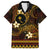 FSM Chuuk State Hawaiian Shirt Tribal Pattern Gold Version LT01 Gold - Polynesian Pride