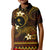 FSM Chuuk State Kid Polo Shirt Tribal Pattern Gold Version LT01 Kid Gold - Polynesian Pride