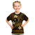 FSM Chuuk State Kid T Shirt Tribal Pattern Gold Version LT01 Gold - Polynesian Pride