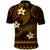 FSM Chuuk State Polo Shirt Tribal Pattern Gold Version LT01 - Polynesian Pride