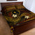 FSM Chuuk State Quilt Bed Set Tribal Pattern Gold Version LT01 - Polynesian Pride