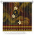 FSM Chuuk State Shower Curtain Tribal Pattern Gold Version LT01 Gold - Polynesian Pride