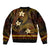 FSM Chuuk State Sleeve Zip Bomber Jacket Tribal Pattern Gold Version LT01 - Polynesian Pride