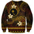 FSM Chuuk State Sweatshirt Tribal Pattern Gold Version LT01 Unisex Gold - Polynesian Pride