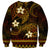 FSM Chuuk State Sweatshirt Tribal Pattern Gold Version LT01 - Polynesian Pride
