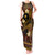 FSM Chuuk State Tank Maxi Dress Tribal Pattern Gold Version LT01 Women Gold - Polynesian Pride