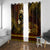 FSM Chuuk State Window Curtain Tribal Pattern Gold Version LT01 With Grommets Gold - Polynesian Pride