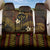 FSM Kosrae State Back Car Seat Cover Tribal Pattern Gold Version LT01