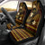 FSM Kosrae State Car Seat Cover Tribal Pattern Gold Version LT01 - Polynesian Pride