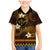 FSM Kosrae State Family Matching Mermaid Dress and Hawaiian Shirt Tribal Pattern Gold Version LT01 Son's Shirt Gold - Polynesian Pride