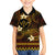 FSM Kosrae State Family Matching Short Sleeve Bodycon Dress and Hawaiian Shirt Tribal Pattern Gold Version LT01 Son's Shirt Gold - Polynesian Pride