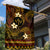 FSM Kosrae State Garden Flag Tribal Pattern Gold Version LT01 - Polynesian Pride