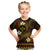 FSM Kosrae State Kid T Shirt Tribal Pattern Gold Version LT01 Gold - Polynesian Pride