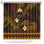 FSM Kosrae State Shower Curtain Tribal Pattern Gold Version LT01 Gold - Polynesian Pride