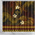 FSM Kosrae State Shower Curtain Tribal Pattern Gold Version LT01 - Polynesian Pride