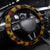 FSM Kosrae State Steering Wheel Cover Tribal Pattern Gold Version LT01 Universal Fit Gold - Polynesian Pride