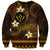 FSM Kosrae State Sweatshirt Tribal Pattern Gold Version LT01 Unisex Gold - Polynesian Pride